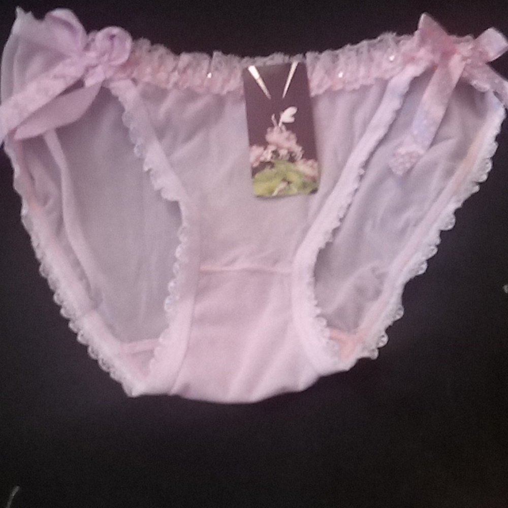 Girls Sheer string bikini with cute bow accents size S
